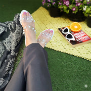 Transparent Pearls Flats