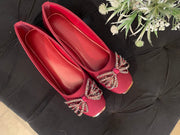 White Pearl Butterfly Pumps (Copy 2)